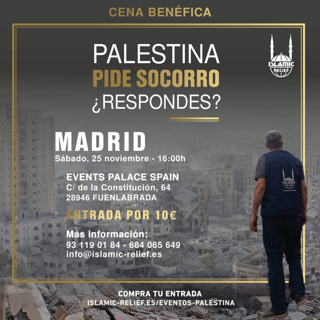 evento cena solidaria events palace islamic relief palestina gaza