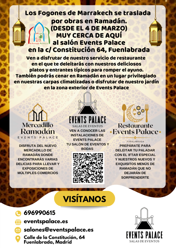 evento traslado events palace fogones marrakech