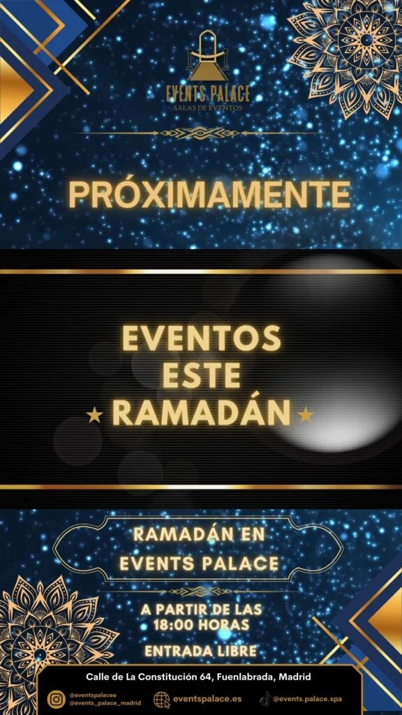 Eventos de Ramadán gratis en Events Palace Madrid