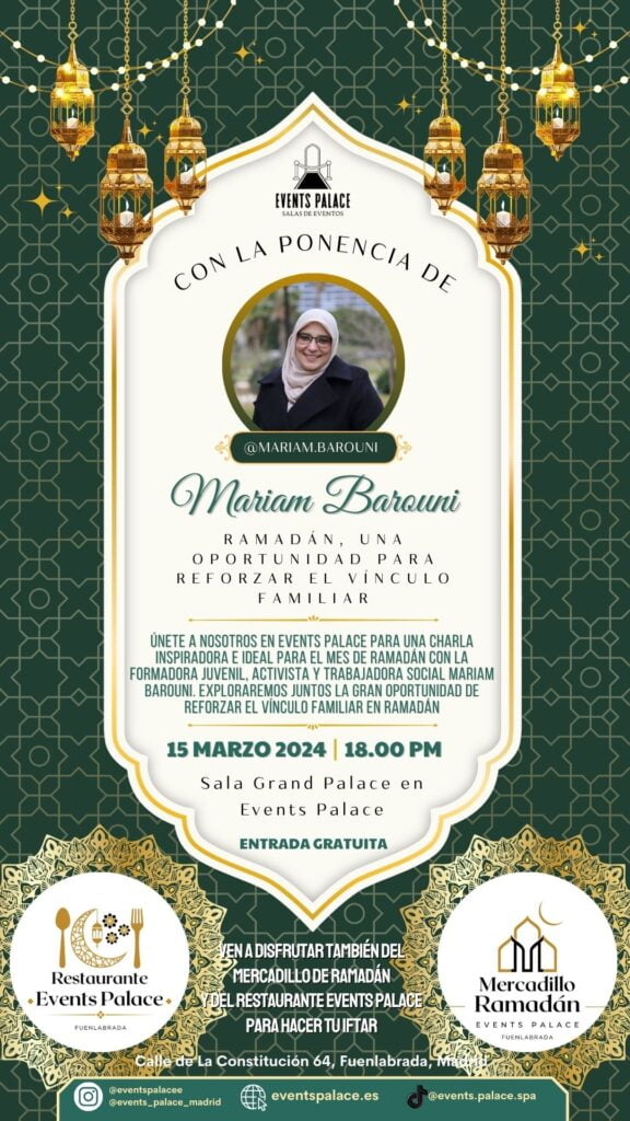 Mariam Barouni events palace ramadan fuenlabrada