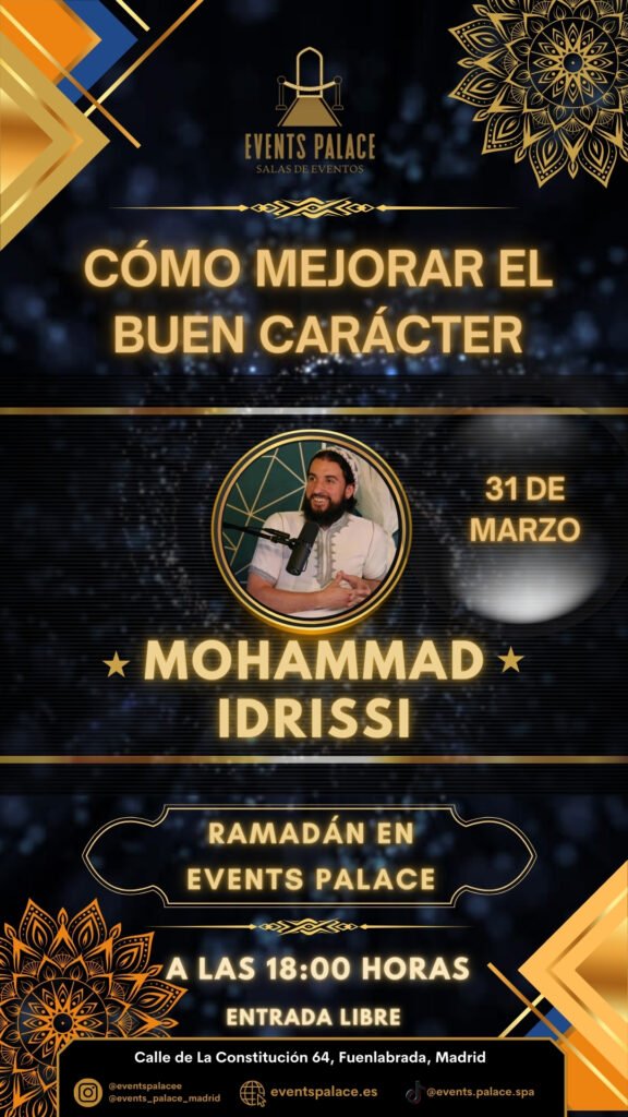 mohammad idrissi evento events palace ramadan fuenlabrada