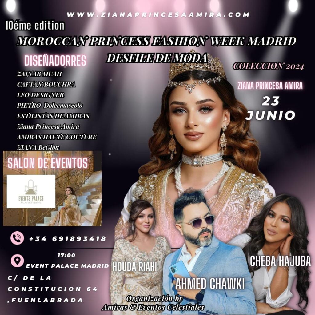 fashion morocan princesa amiras ziana events palace