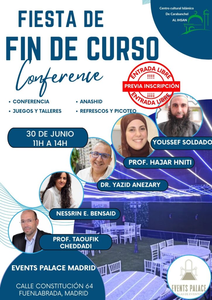 Fiesta de Fin de Curso de Ciencias Islámicas en Events Palace Centro Cultural Islámico de Carabanchel Al Ihsan